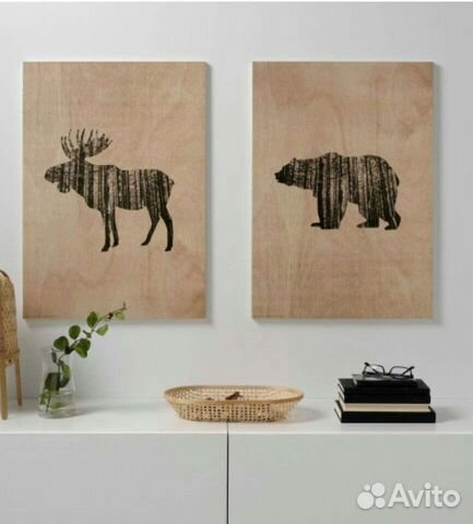 Новые 2 картины Локабрунн икеа