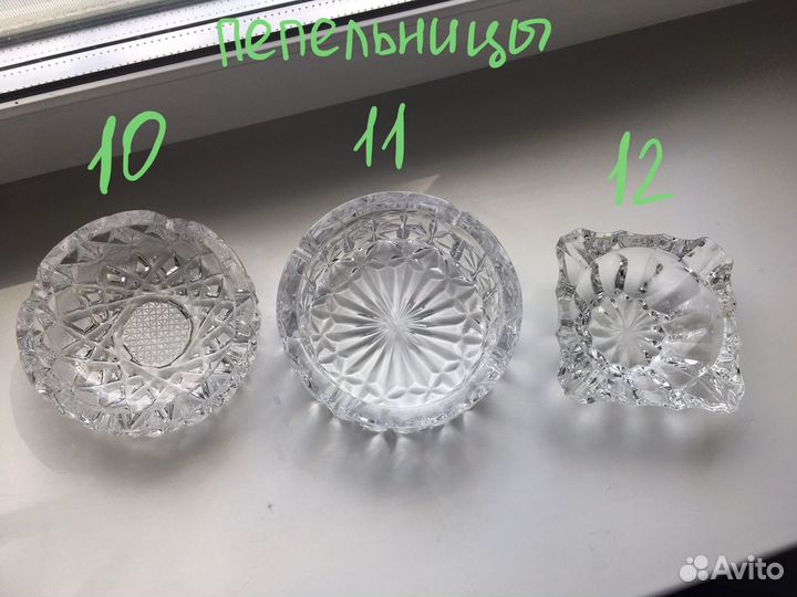 Стекло, хрусталь ссср: бокалы, стаканы, перельницы