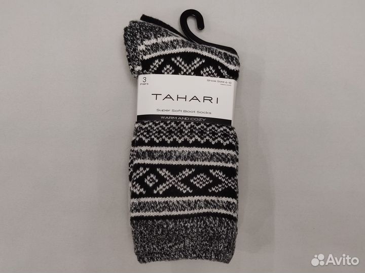 Носки новые теплые Tahari, 3 пары