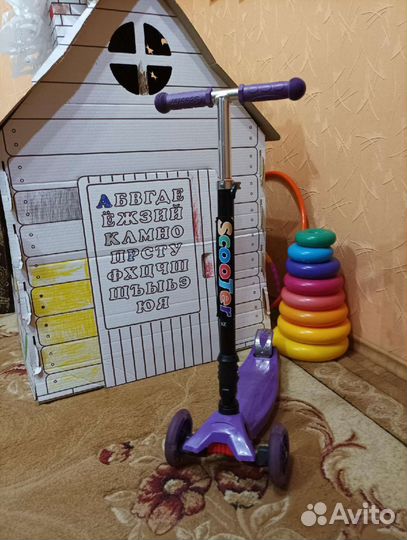 Самокат детский трехколесный бу