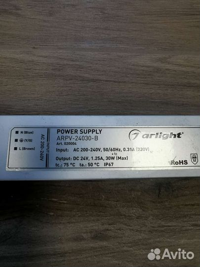 Блок питания arpv-24030-B (24V, 1.3A, 30W)