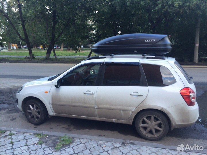 Автобокс багажник на крышу Лада Калина