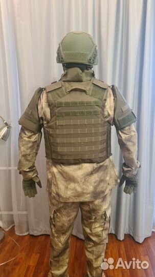 Бронежилет бр5 с защитой шеи, паха, боков