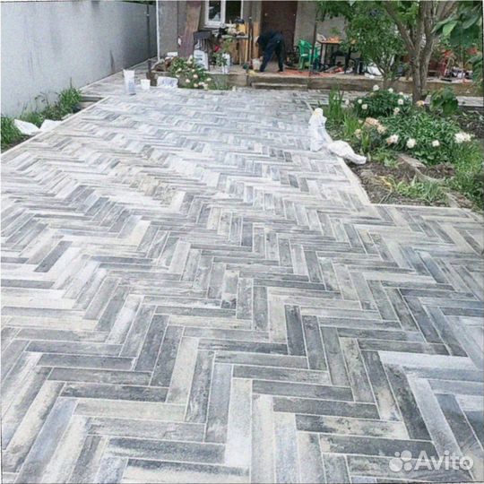 Тротуарная плитка сухопрессованная