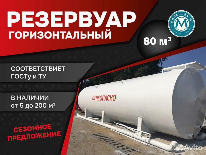 Бункер 80м3. Резервуар