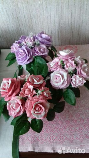 Букет цветов из мыла. Ручная работа