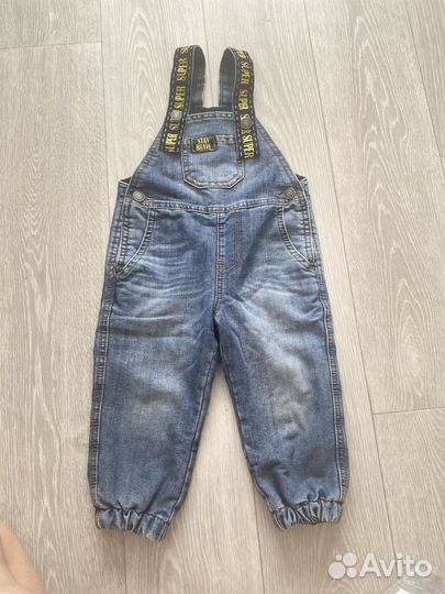Комбинезон джинсовый на флисе