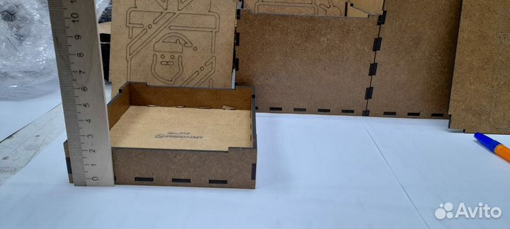 Коробки новогодние деревянные