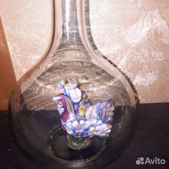 Графин/Штоф/ с петушком редкий