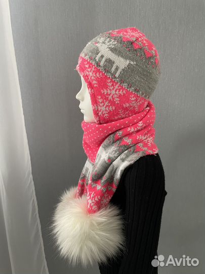 Шапка для девочки 51-52