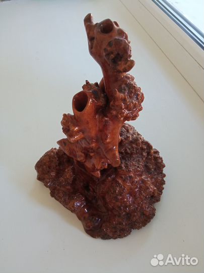 Ваза из капа оригинальная. Подсвечник