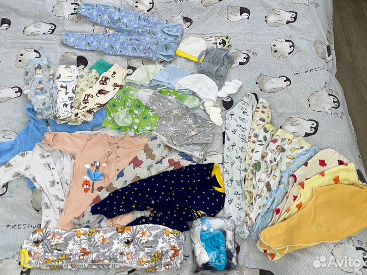 Детские вещи пакетом от 0 до 6 мес