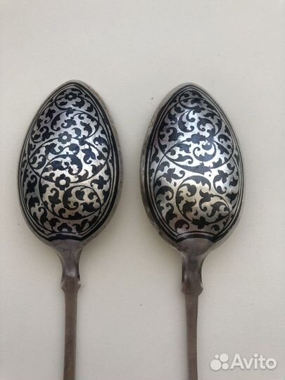 Столовые ложки серебро 875 пробы