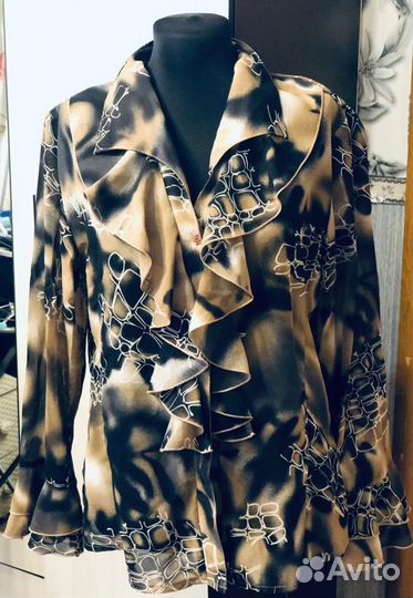 Блузка шифоновая б/у бюст до 104см