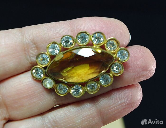 Винтажная брошь Леденец Чехословакия 80гг