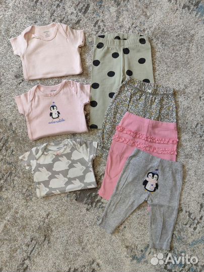 Вещи пакетом на девочку от 3 до 6 мес