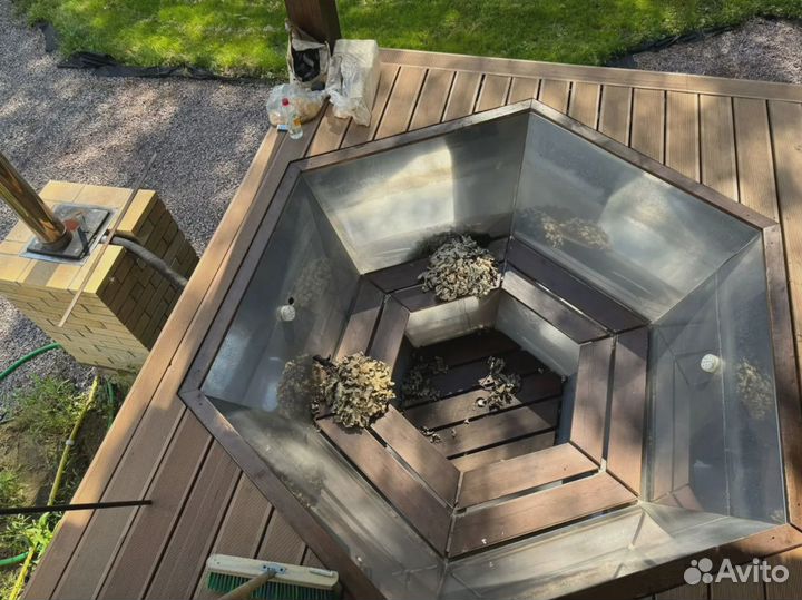 Банный чан из нержавейки 1800мм на 2-4 человека