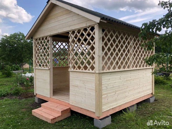 Деревянные беседки для дачи