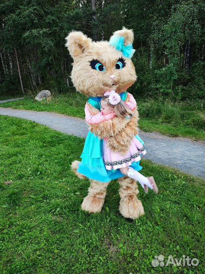 Ростовая кукла Кошка Карамелька. Поздравление