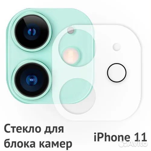 Защитное стекло на камеру iPhone 11