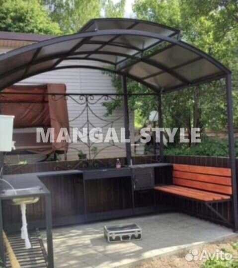 Мангал с крышей
