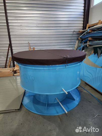 Купель из полипропилена с прямой спинкой