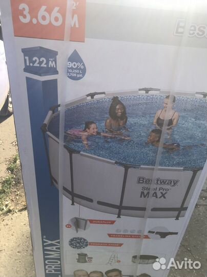 Каркасный бассейн 366 на 122