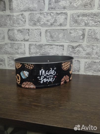 Форма для выпечки, раздвижная,овальная, новая