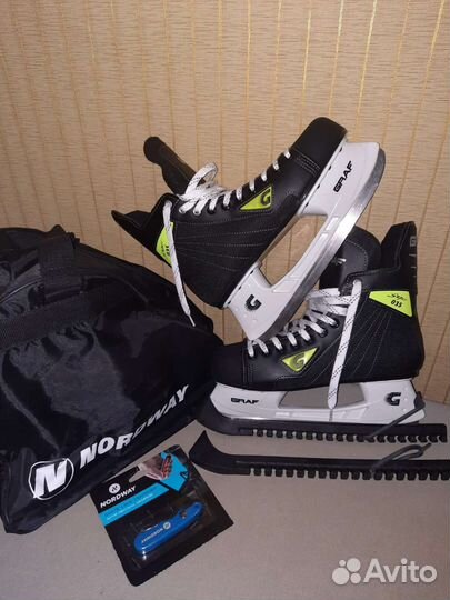 Коньки хоккейные graf super 035