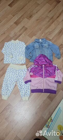 Пакет одежды на девочку 80 размер