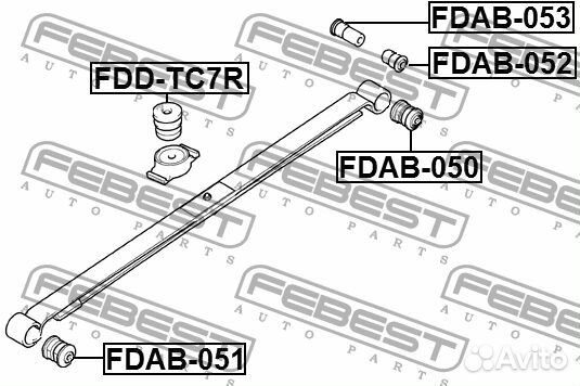Сайлентблок febest fdab050