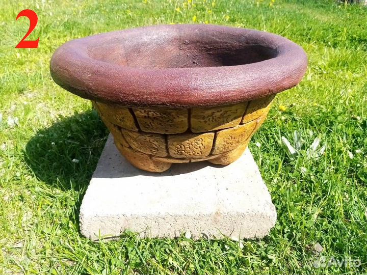 Авторские вазоны, кашпо из армированного бетона