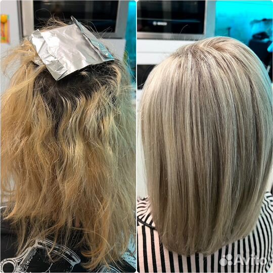 Окрашивание волос у вас на дому