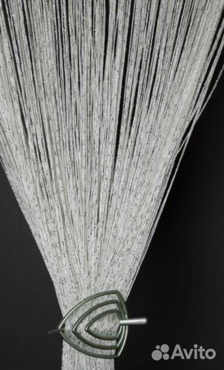 Нитяные шторы, кисея с люрексом. Новые