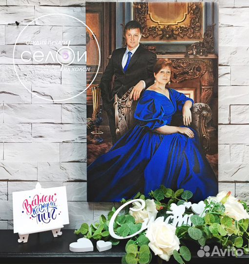 Портрет по фото на холсте, картины на холсте