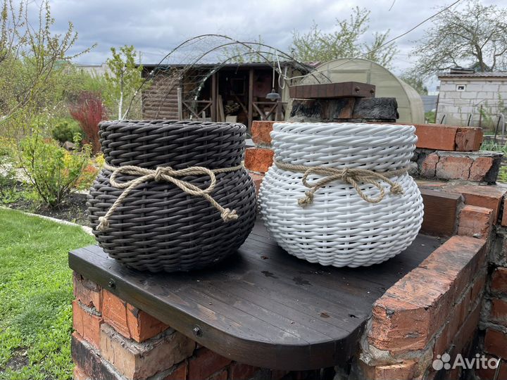 Кашпо из ротанга 10 литров