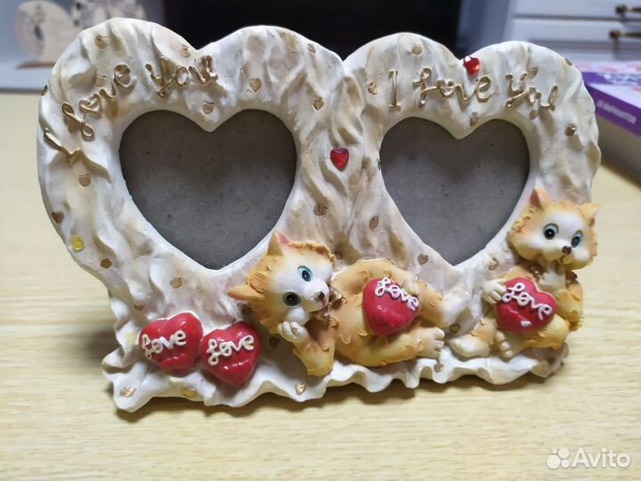 Фоторамка Два сердца новая