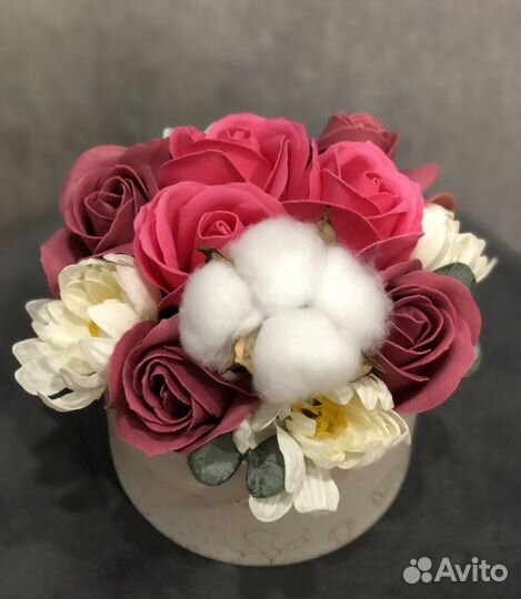 Букет из мыльных роз
