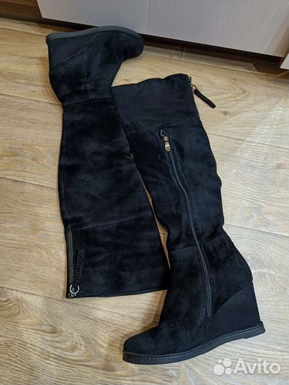 Сапоги зимние женские ботфорты