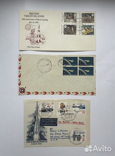 Космос почтовые конверты карточки спеецгашение