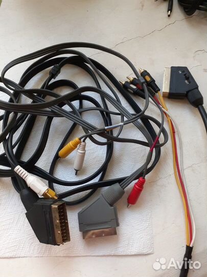 Scart-тюльпаны кабели