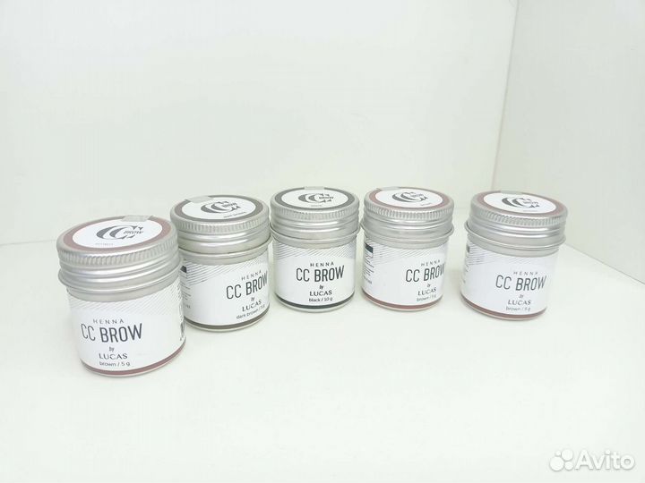 Хна для бровей в баночке