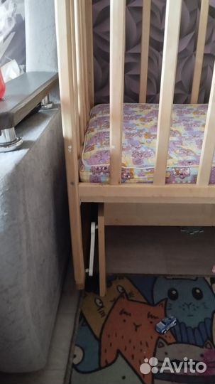 Детская кровать для новорожденных бу