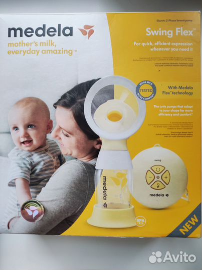 Молокоотсос medela swing flex электрический