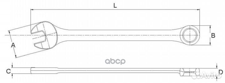 Ключ комбинированный 15мм awt-ers15 Licota