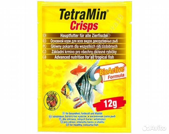 Tetra Min Pro Crisps 12гр Корм для всех видов рыб