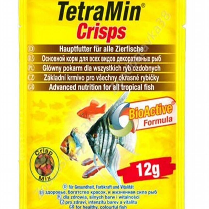 Tetra Min Pro Crisps 12гр Корм для всех видов рыб