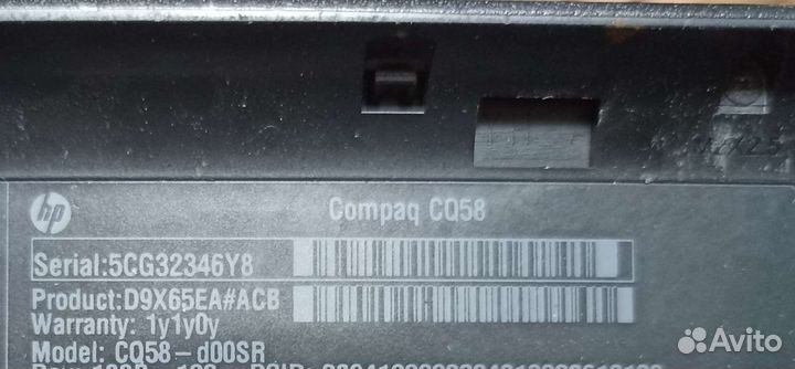 Ноутбук Compaq cq58
