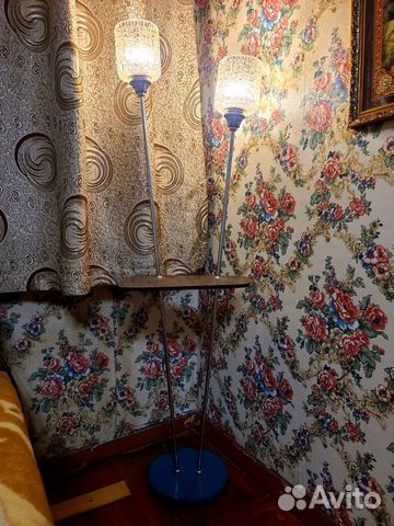 Торшер светильник с полочкой старинный