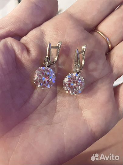 Серьги серебро